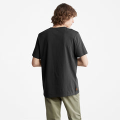 Camo-Logo T-Shirt for Men in Black Timberland For Sale