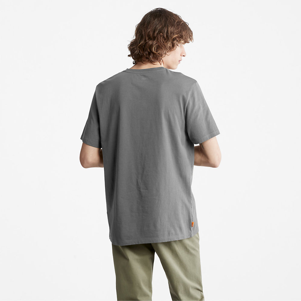 Camo-Logo T-Shirt for Men in Grey Timberland Outlet
