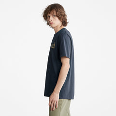 Camo-Logo T-Shirt for Men in Navy Timberland Discount
