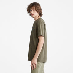 Camo-Logo T-Shirt for Men in Dark Green Timberland US