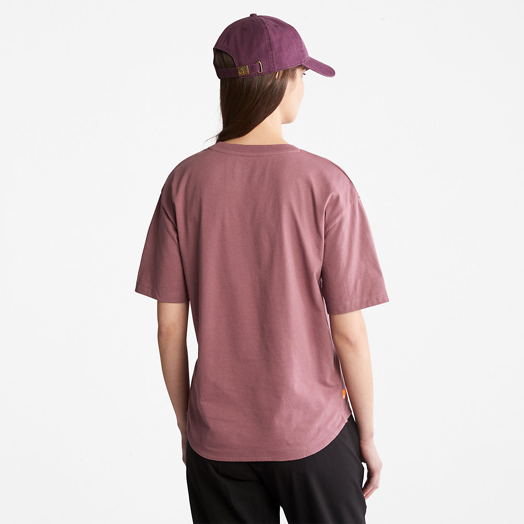 Logo Graphic T-Shirt for Women in Pink Timberland Online