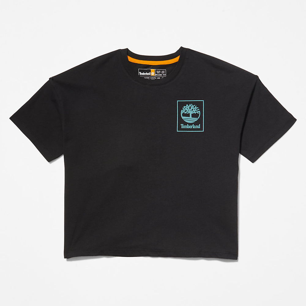 Back Graphic Logo T-Shirt for Women in Black Timberland US