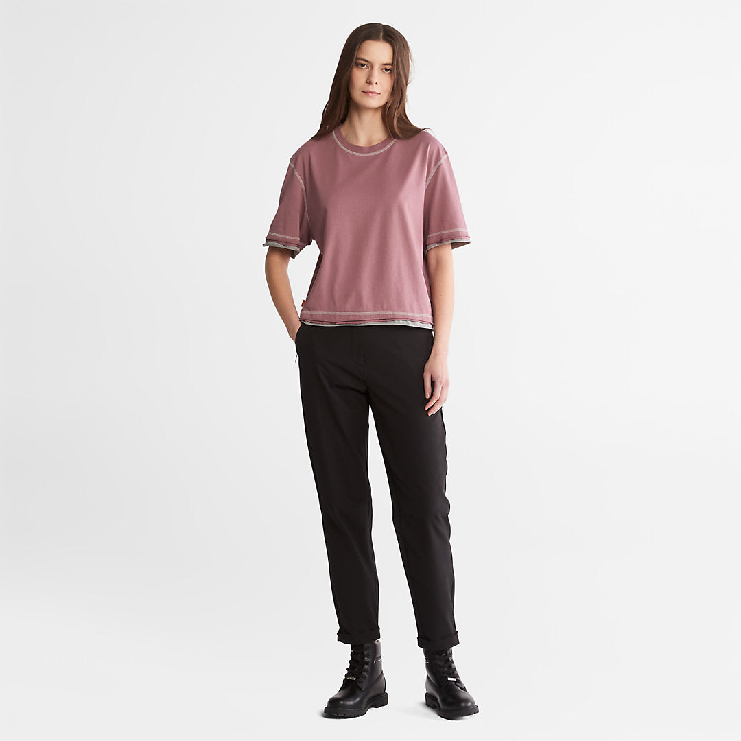 Anti-Odour Supima® Cotton T-Shirt for Women in Pink Timberland Online
