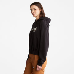 Established 1973 Logo Hoodie for Women in Black Timberland For Sale