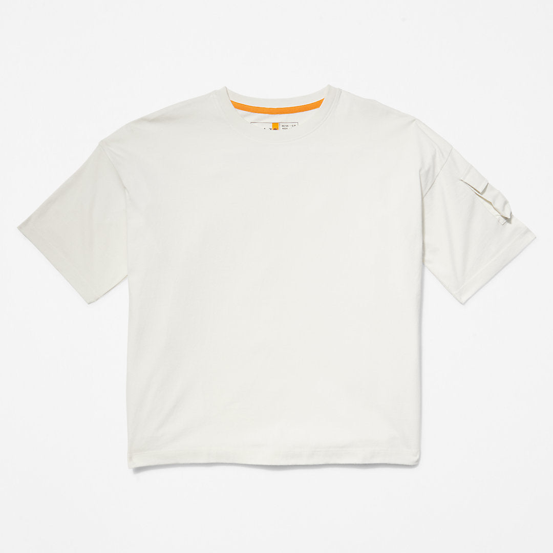 Progressive Utility Pocket T-Shirt for Women in White Timberland On Sale