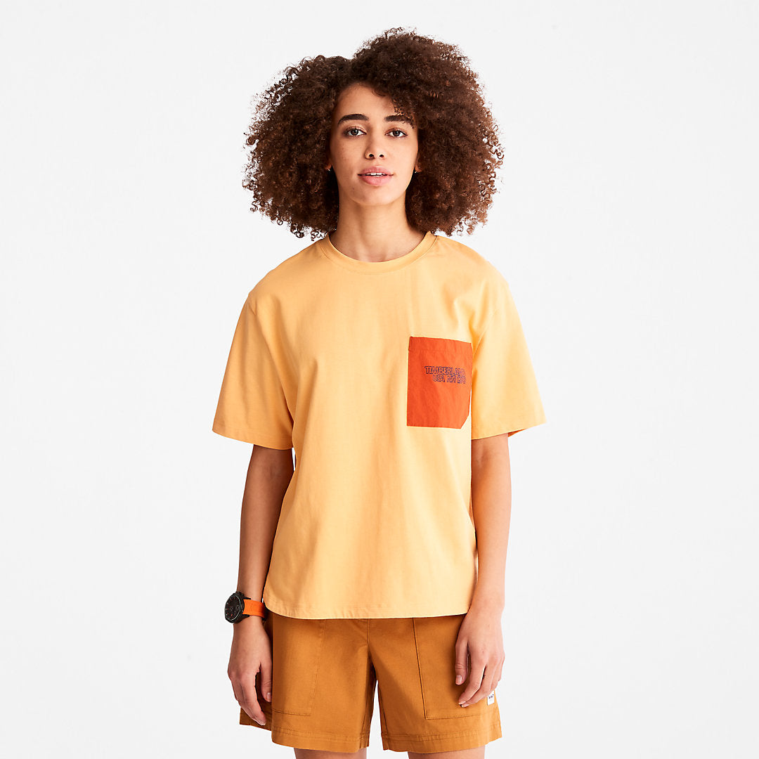 TimberCHILL™ Pocket T-Shirt for Women in Orange Timberland Outlet