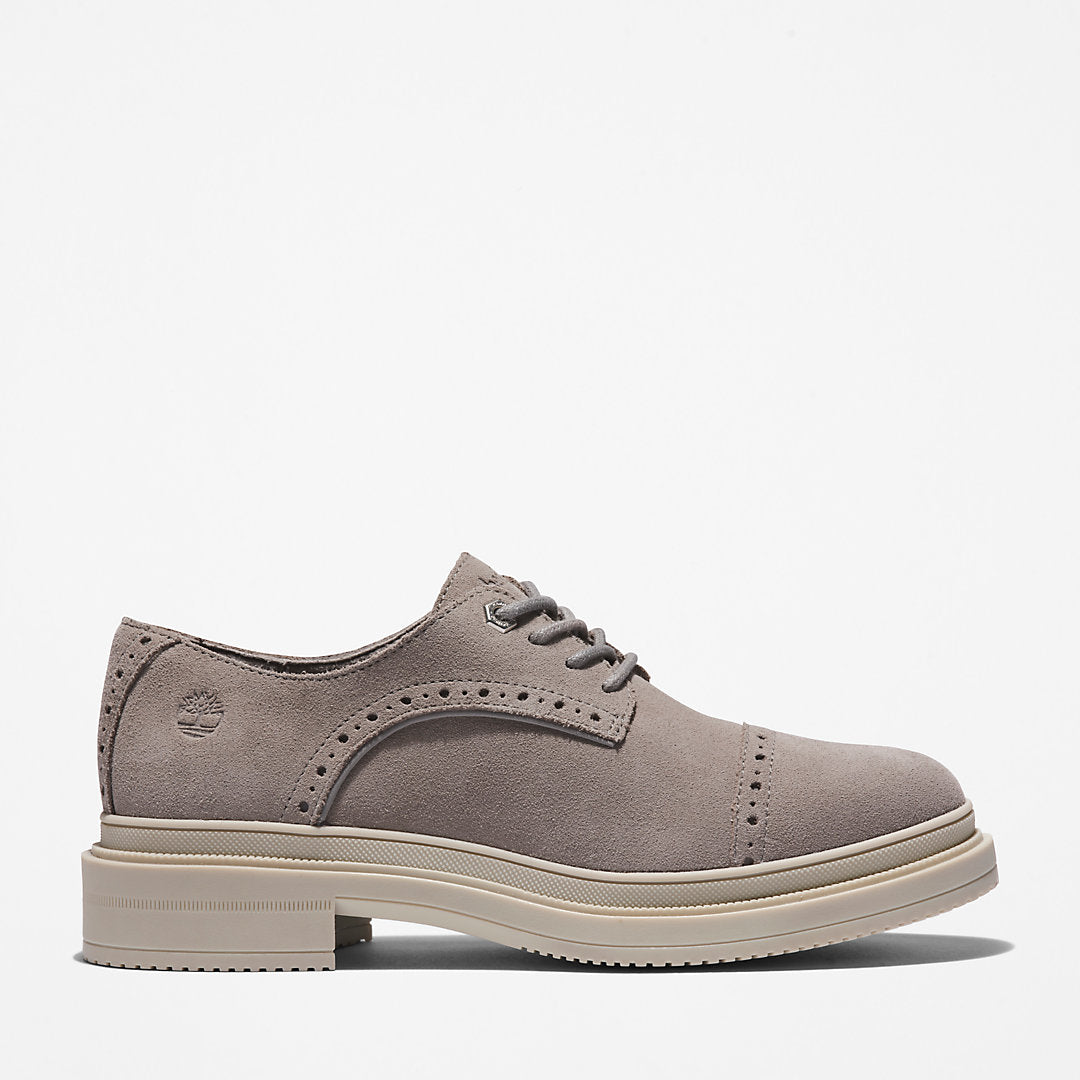 Lisbon Lane Brogue Oxford Shoe for Women in Grey Timberland On Sale