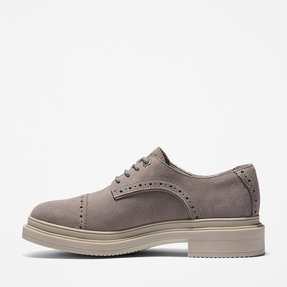 Lisbon Lane Brogue Oxford Shoe for Women in Grey Timberland On Sale