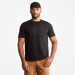 Timberland PRO® Textured Graphic T-Shirt for Men in Black Timberland Discount