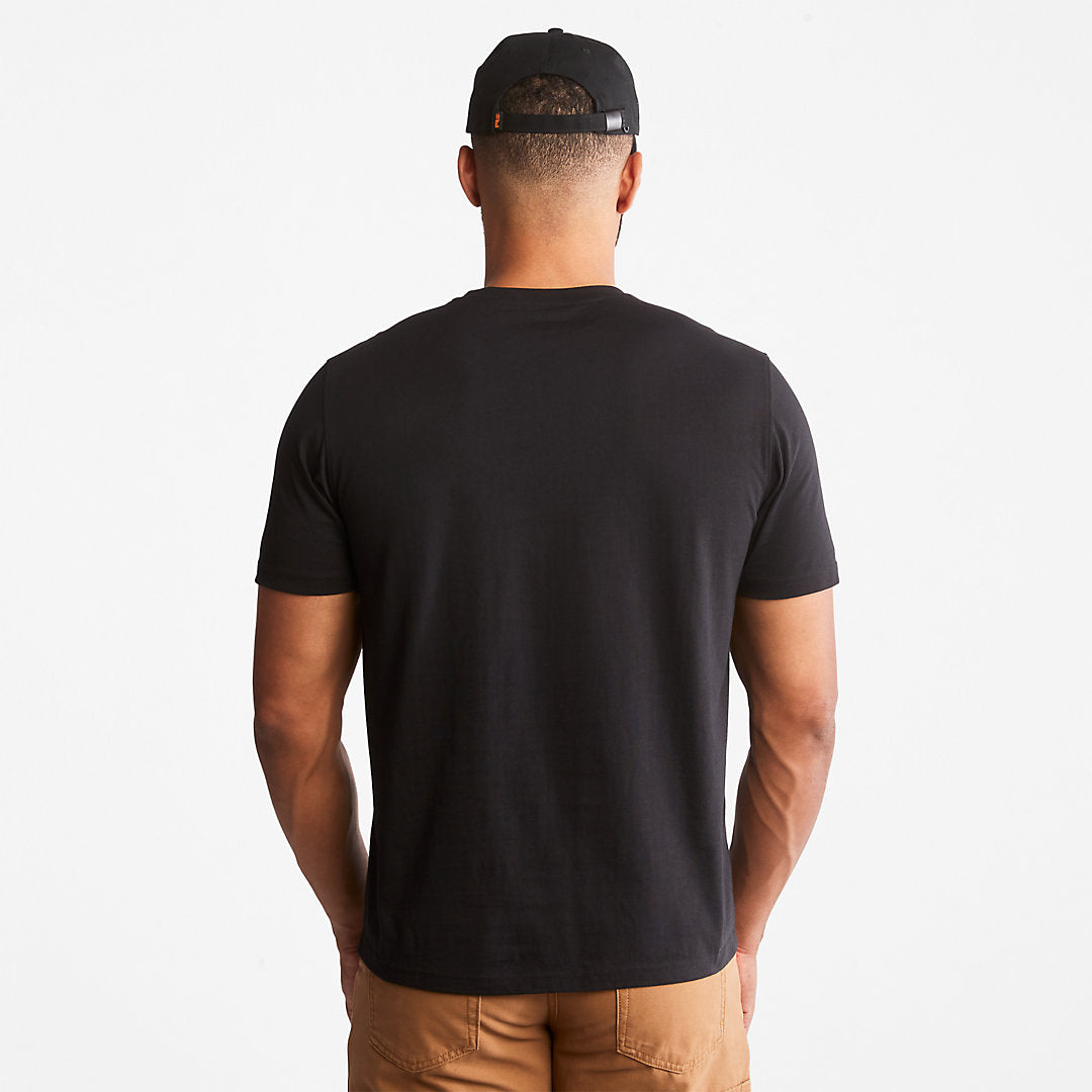 Timberland PRO® Textured Graphic T-Shirt for Men in Black Timberland Discount