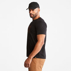Timberland PRO® Textured Graphic T-Shirt for Men in Black Timberland Discount
