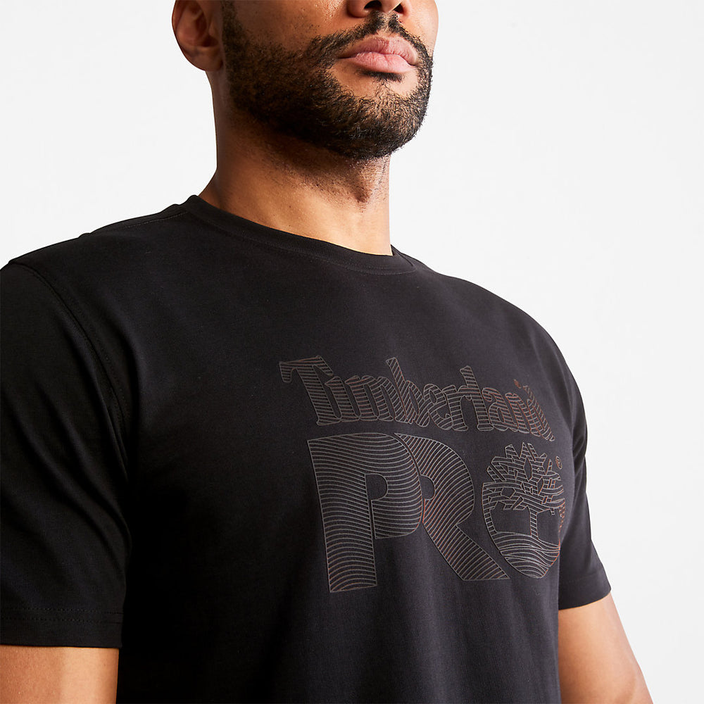 Timberland PRO® Textured Graphic T-Shirt for Men in Black Timberland Discount