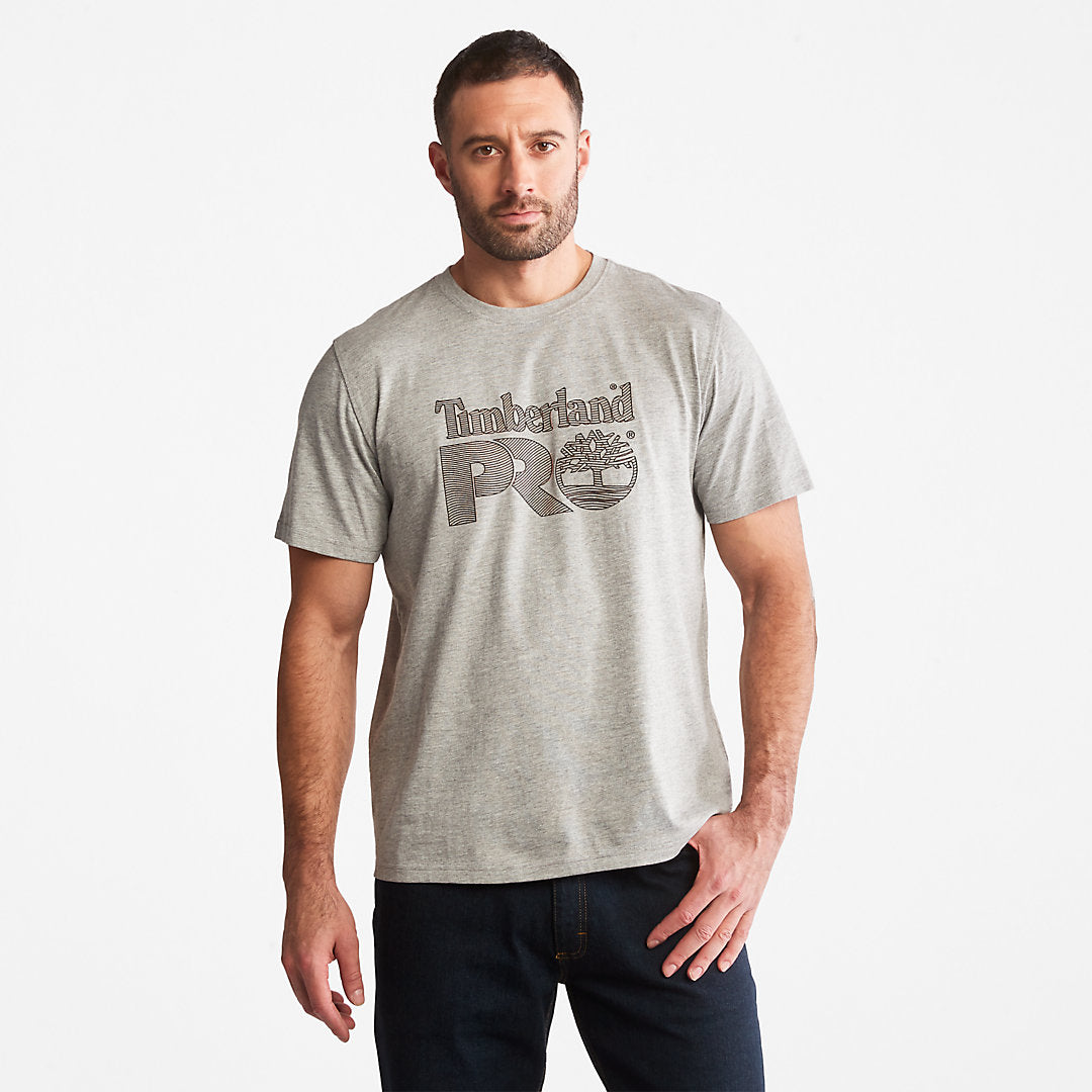 Timberland PRO® Textured Graphic T-Shirt for Men in Grey Timberland US