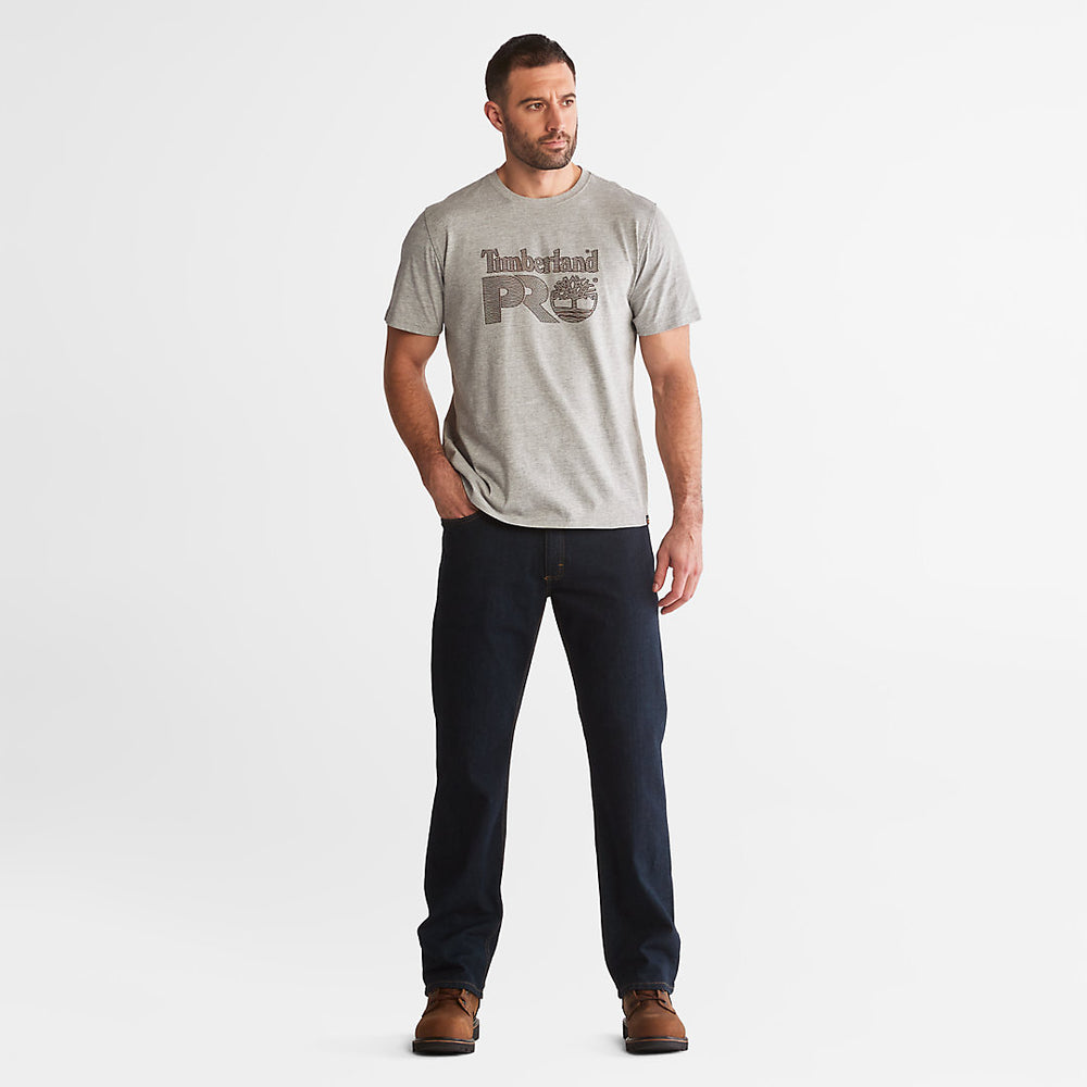 Timberland PRO® Textured Graphic T-Shirt for Men in Grey Timberland US
