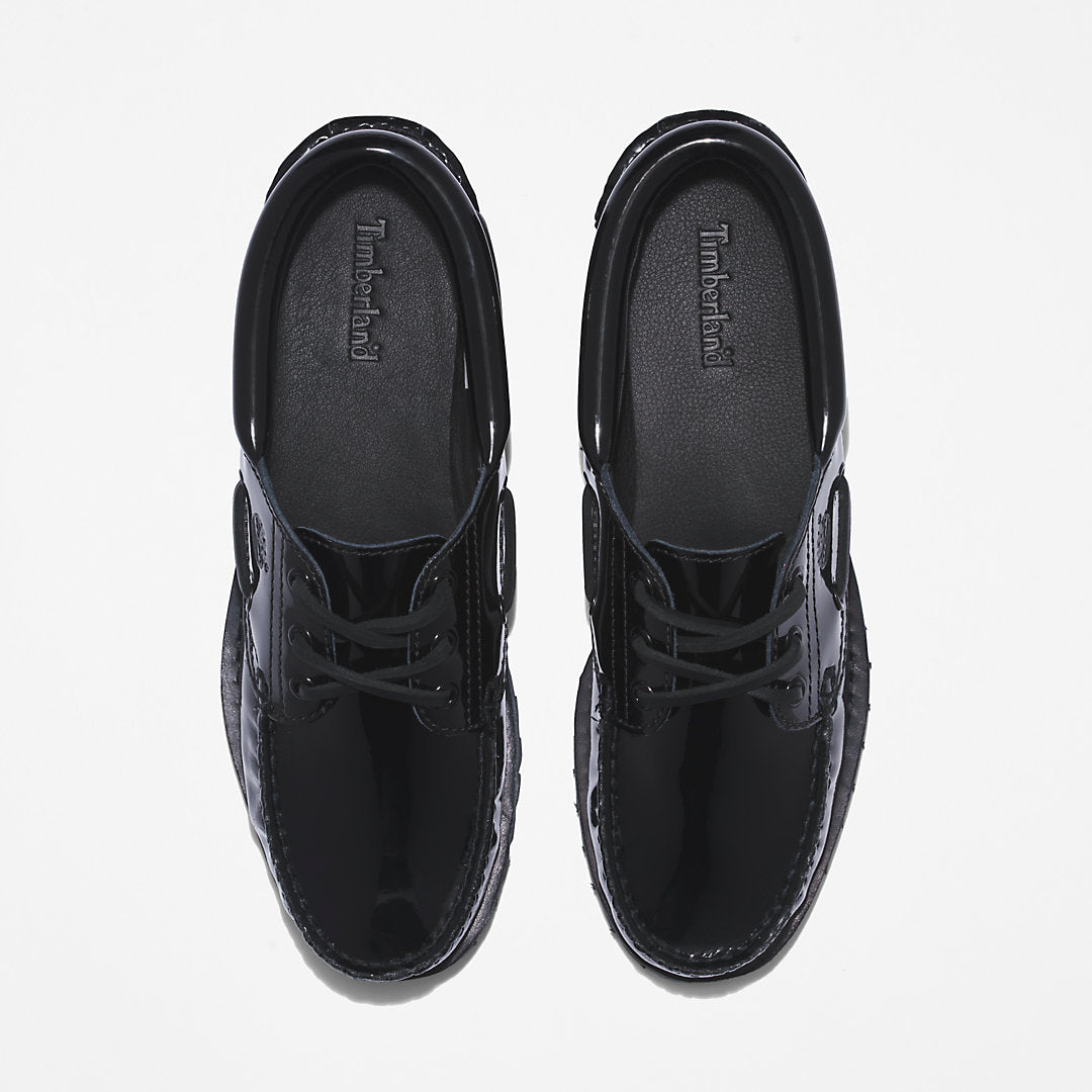 Timberland® Noreen 3-Eye Boat Shoe for Women in Black Timberland Discount