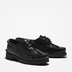 Timberland® Noreen 3-Eye Boat Shoe for Women in Black Timberland Discount