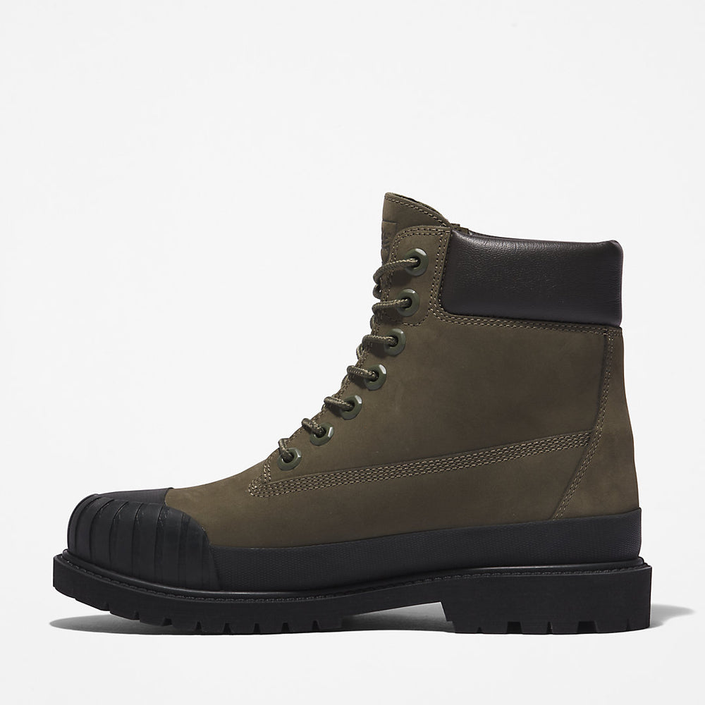Bee Line x Timberland® 6 Inch Rubber Toe Boot for Women in Dark Green/Black Timberland Discount
