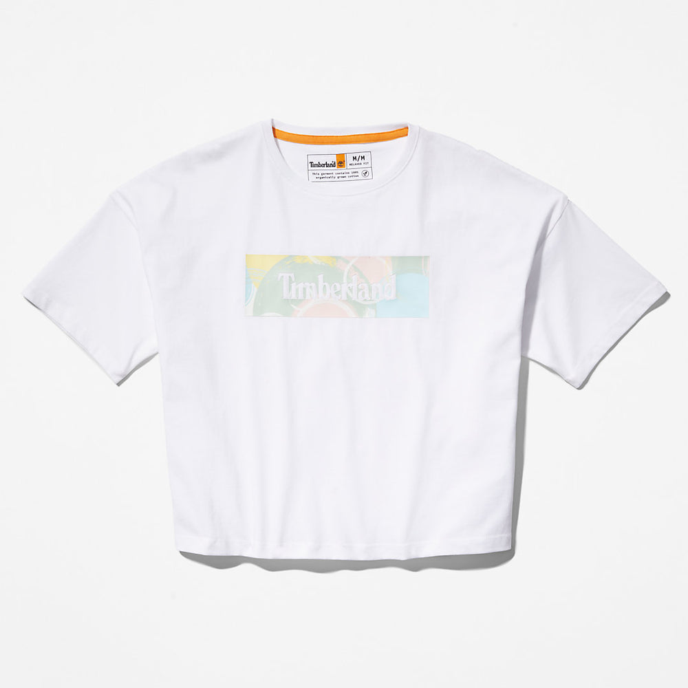 Pastel T-Shirt for Women in White Timberland Outlet