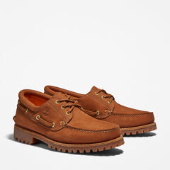Timberland® 3-Eye Lug Handsewn Boat Shoe for Men in Brown Timberland On Sale