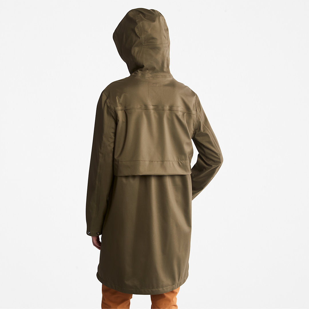 Waterproof Mid-length Parka for Women in Dark Green Timberland For Sale