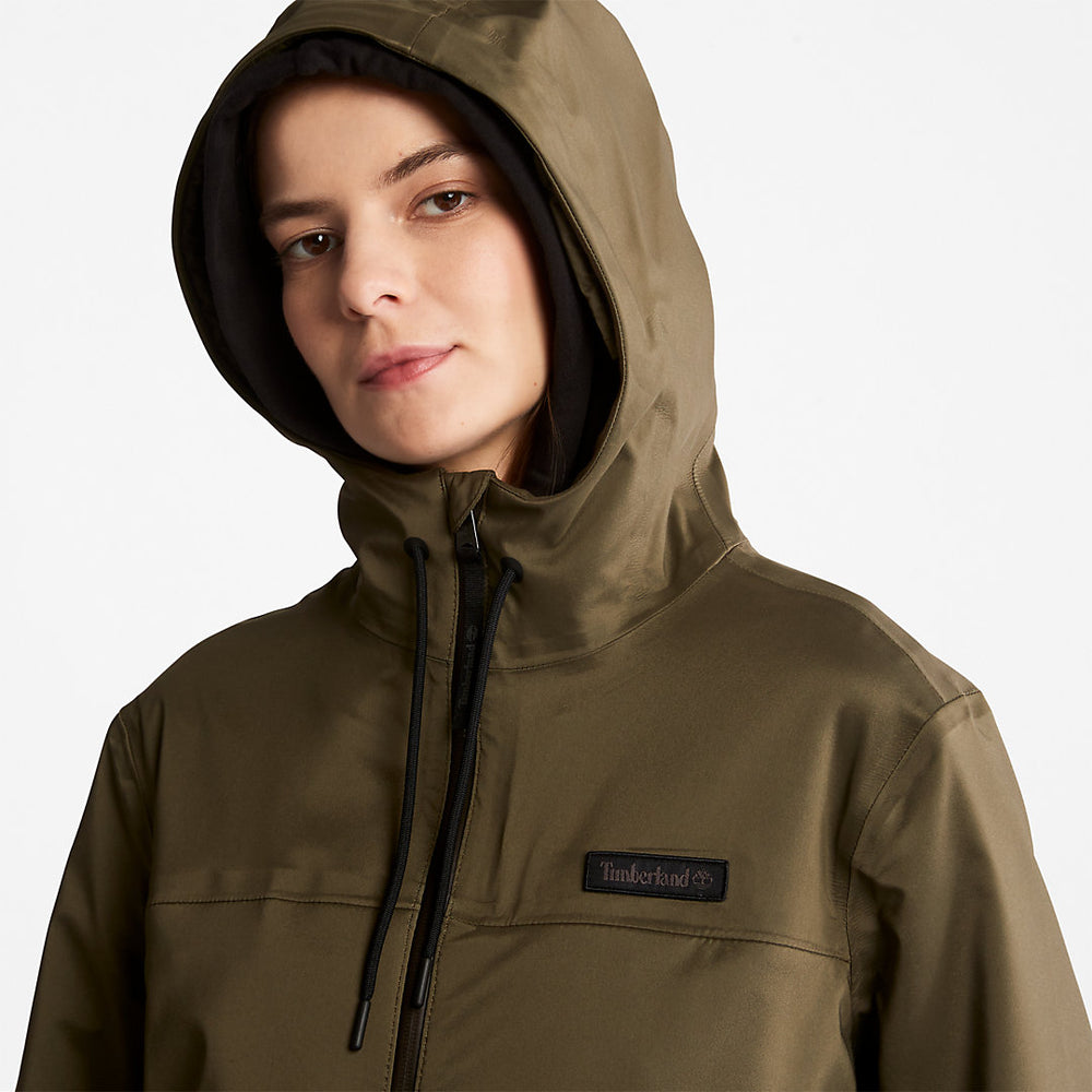 Waterproof Mid-length Parka for Women in Dark Green Timberland For Sale