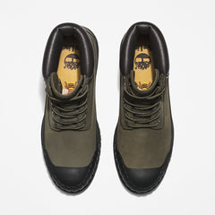 Bee Line x Timberland® 6 Inch Rubber Toe Boot for Men in Dark Green/Black Timberland Online