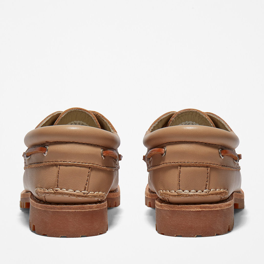 Timberland® Noreen 3-Eye Boat Shoe for Women in Beige Timberland Sale