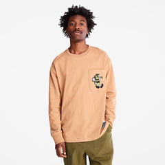 Bee Line x Timberland® Back-graphic Long-sleeved T-Shirt in Brown Timberland Sale
