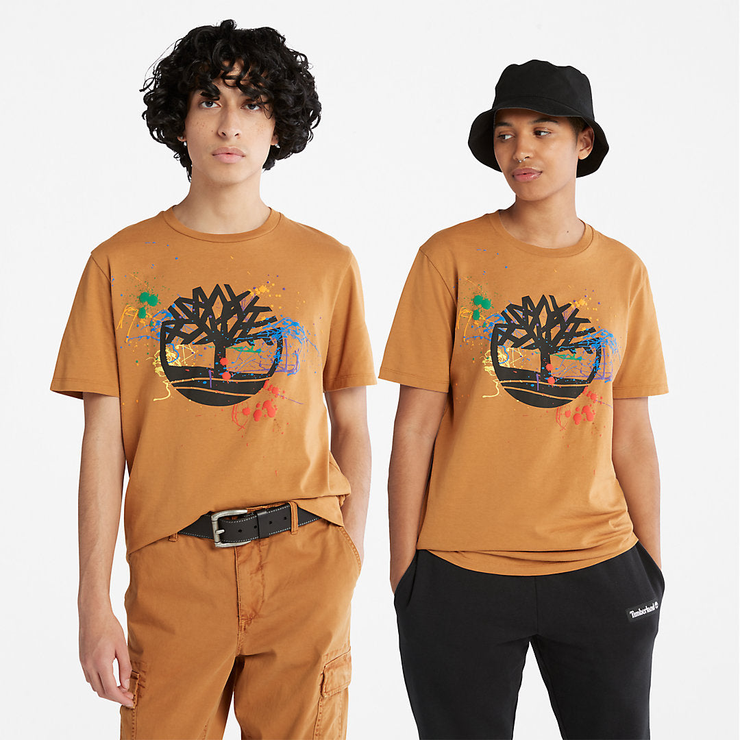 Paint Pride T-Shirt in Dark Yellow Timberland Discount