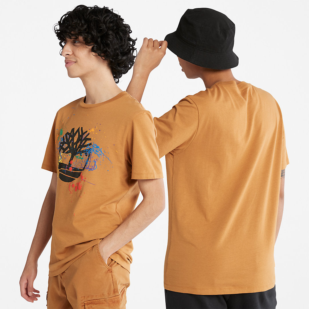 Paint Pride T-Shirt in Dark Yellow Timberland Discount