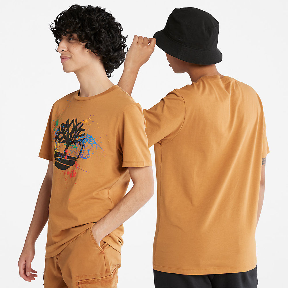 Paint Pride T-Shirt in Dark Yellow Timberland Discount