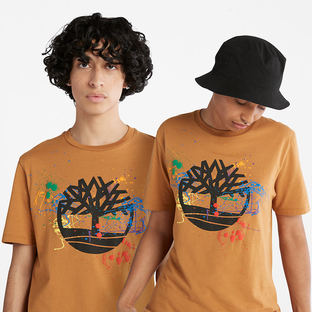 Paint Pride T-Shirt in Dark Yellow Timberland Discount