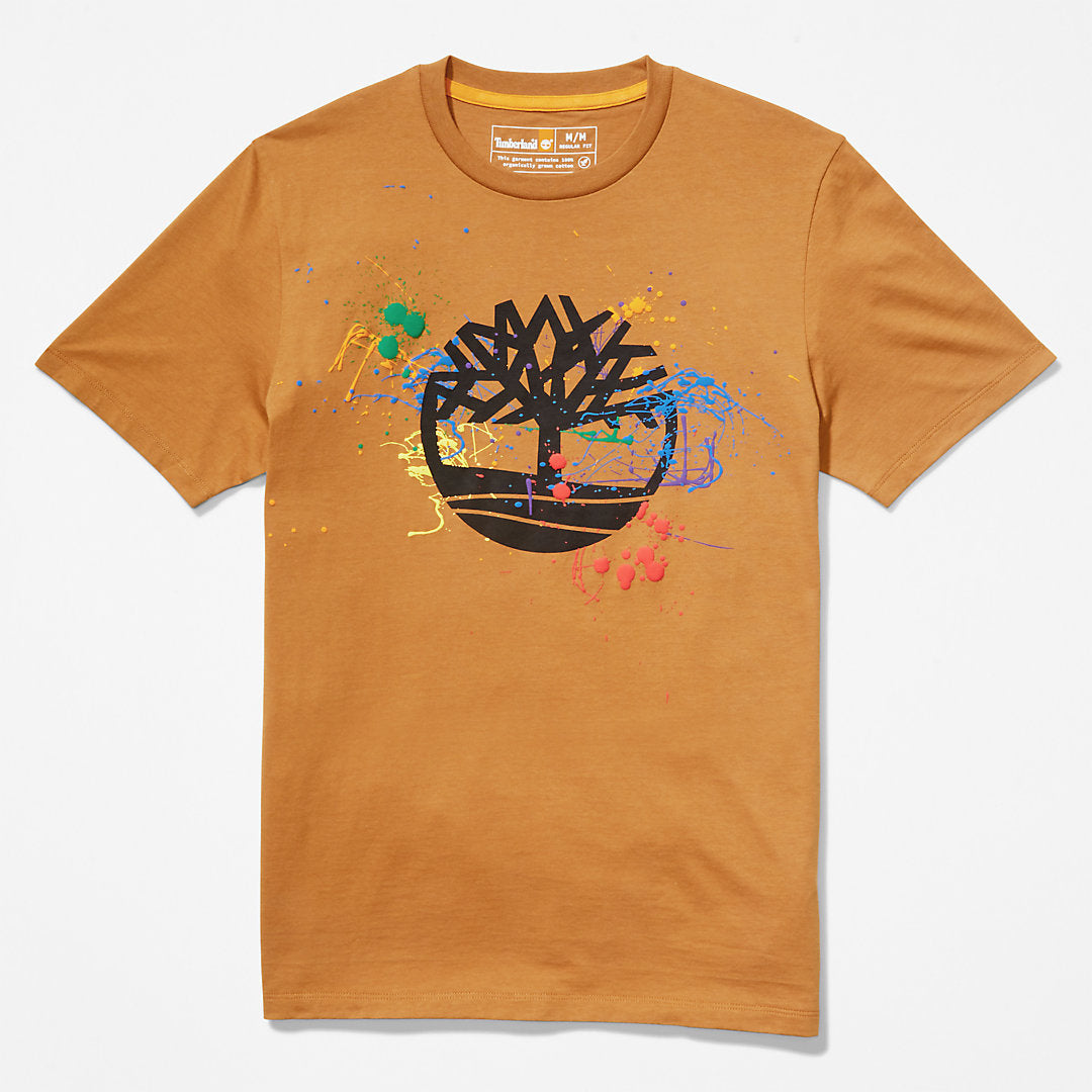 Paint Pride T-Shirt in Dark Yellow Timberland Discount