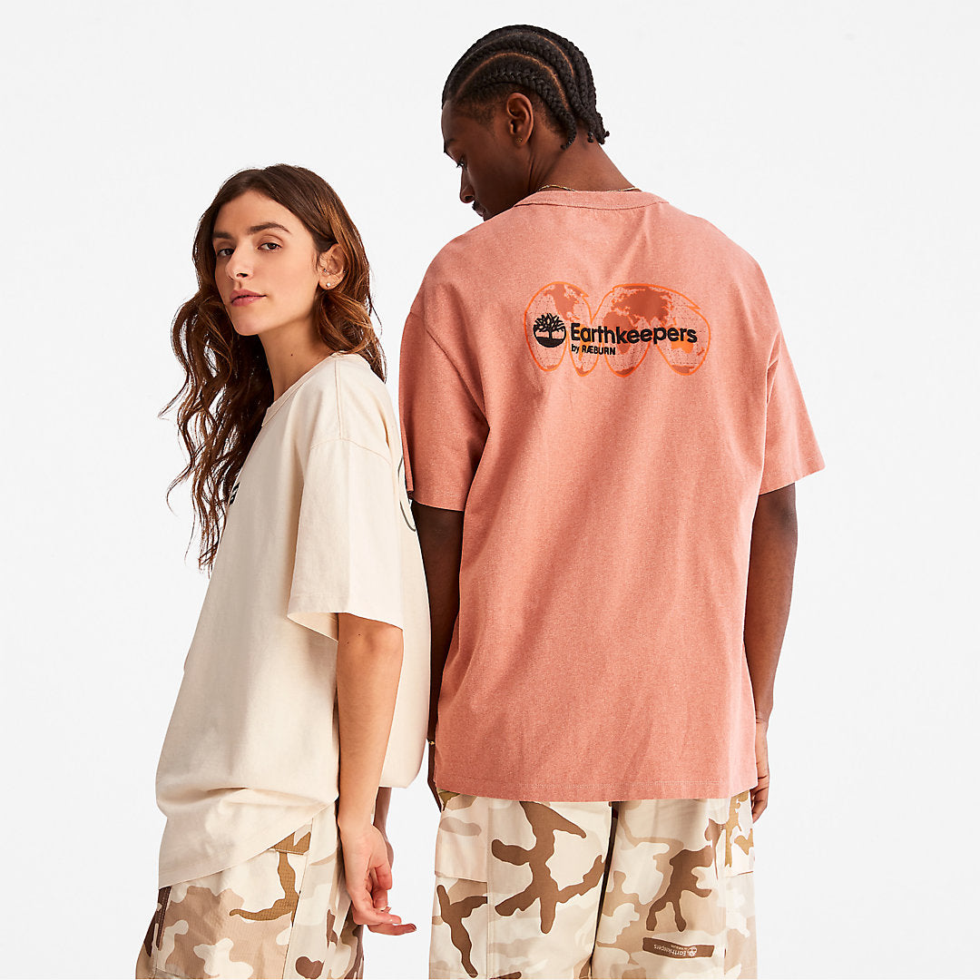 Earthkeepers® by Raeburn Archive Globe T-Shirt in Orange Timberland For Sale