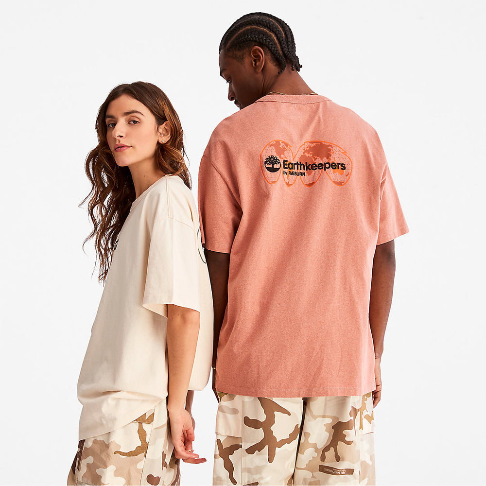 Earthkeepers® by Raeburn Archive Globe T-Shirt in Orange Timberland For Sale