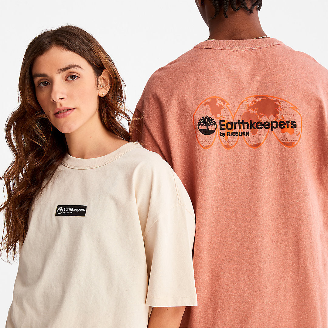 Earthkeepers® by Raeburn Archive Globe T-Shirt in Orange Timberland For Sale
