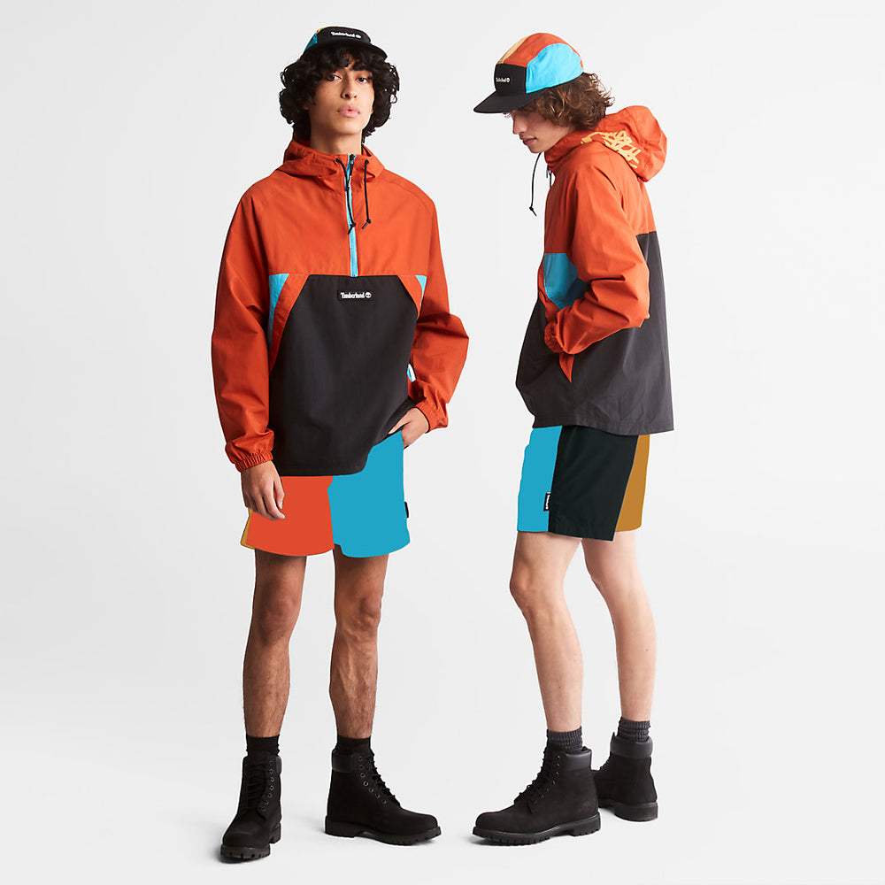 All Gender Windbreaker Shorts in Orange Timberland Online