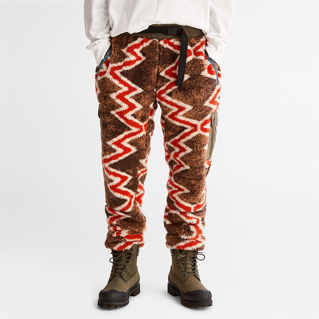 Bee Line x Timberland® Fleece Bottoms in Red Timberland On Sale